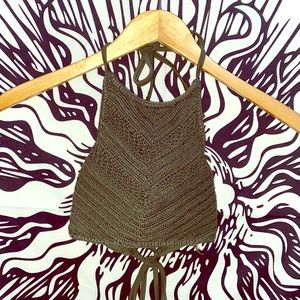 Army Green bathing suit top